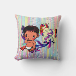 Pojke Bubbles & unicorns Kudde