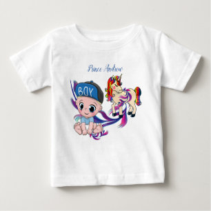 Pojke Bubbles & Unicorns T Shirt