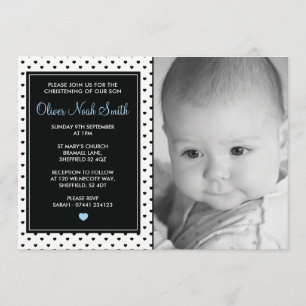 Pojke Christening/Baptism-inbjudan Inbjudningar