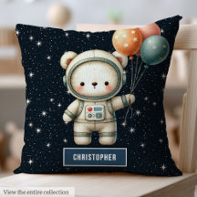 Pojke dekorativ Nalle för astronaut i påfyllning