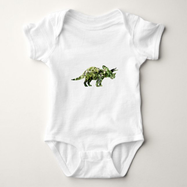 Pojke Dinosaur Baby Jersey Bodykostym T Shirt (Framsida)