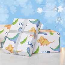 Pojke Dinosaur Nursery Cute Newborn Namn Gift