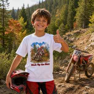Pojke Dirt Bike Motocross Racing slogan T Shirt