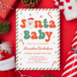 Pojke-duschen i jultomten Baby<br><div class="desc">Gratulerar till din lilla ankomst med vår "Personlig jultomten Baby Pojke-inbjudan". Perfekt till ett tema för babyduschen i Santa baby, den här inbjudan ger dig en trevlig glädje till ditt evenemang. Idealisk för dem som tittar för jultemade babyduschidéer, anger den tonen för en charmig juldusch. Upptäck de bästa christmas babyduschidéerna...</div>