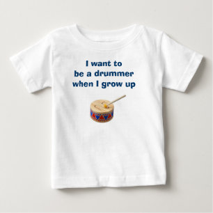 POJKE ELLER GIRL VILL VARA EN DRUMMER T-SHIRT
