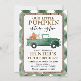 Pojke Fall Birthday-inbjudan oavsett ålder Inbjudningar