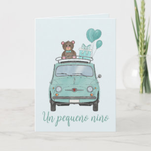 Pojke Fiat 500 spanska Grattisar Kort