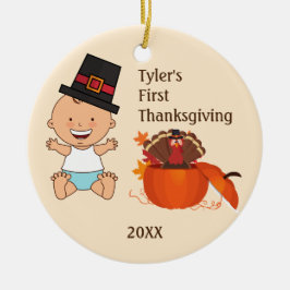 Pojke First Thanksgiving Ornament