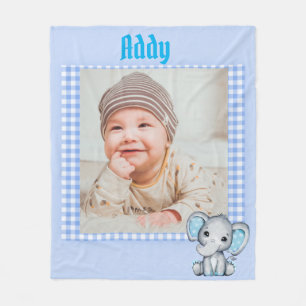 Pojke Fleece Blanket med Photo