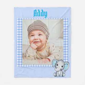 Pojke Fleece Blanket med Photo 