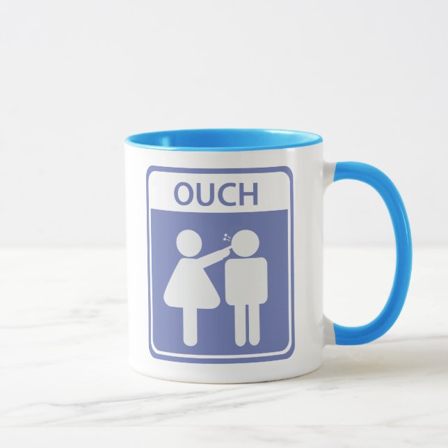 pojke flicka skylt mugg (Höger)