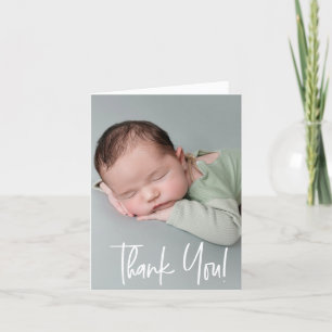 Pojke födelsemeddelande babystölder Tack Kort