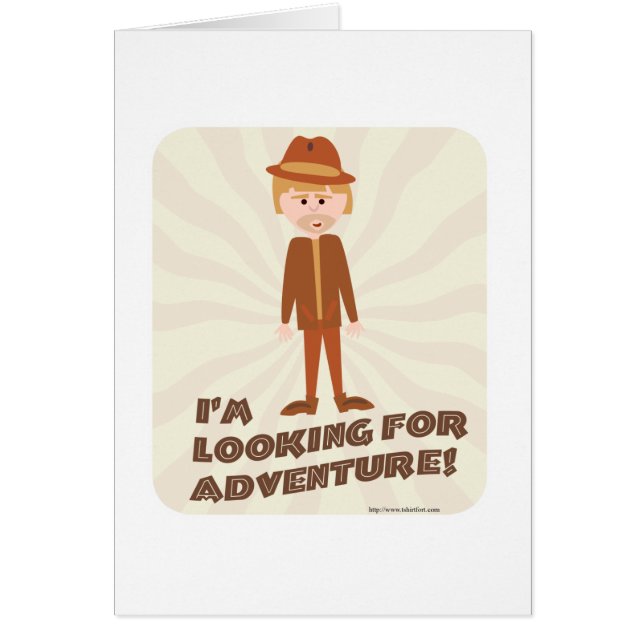 Pojke för djungelutforskareäventyr hälsningskort (Framsidan)