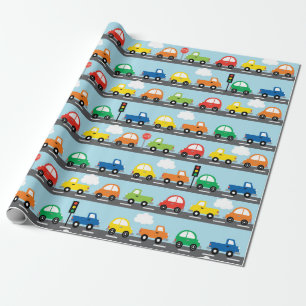 Pojke för transport (trafikstockning) presentpapper
