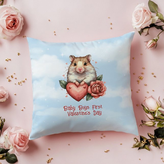 Pojke Första Alla hjärtans dag Kudde (Skapare uppladdad)