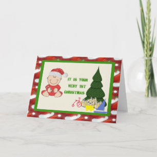 Pojke första julkort helgkort