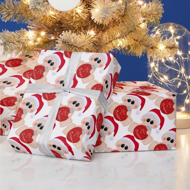 pojke första julomslutning papper presentpapper (Helgdagar)