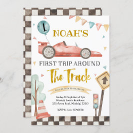 Pojke Första Tävlans födelsedagsinbjudan Inbjudningar