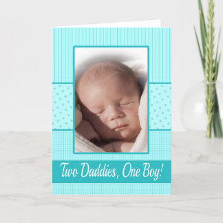 Pojke Gay Pappor Birth Notification Meddelande