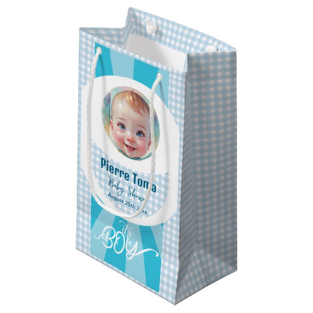 pojke Gift Bag (Framsidan Vinklad)