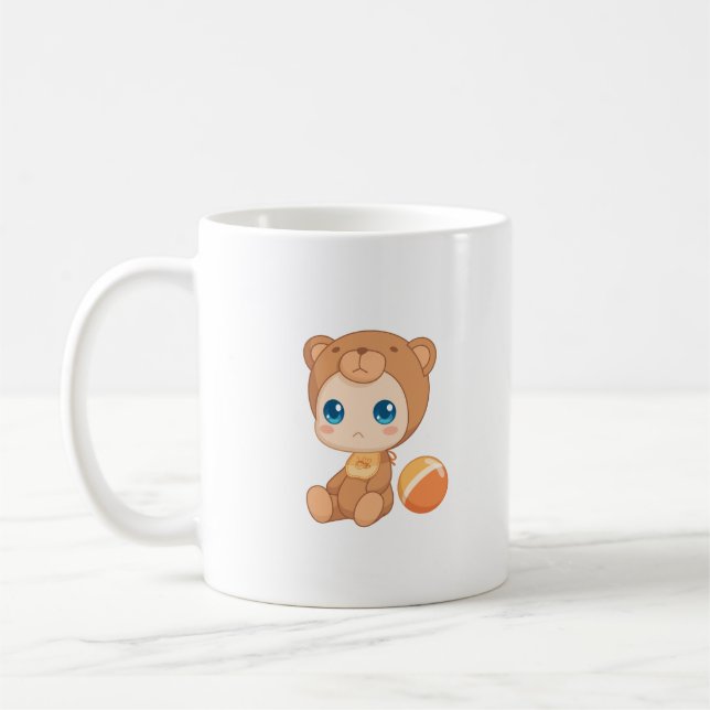Pojke Girl Bear Jumpdräkt Kaffemugg (Vänster)