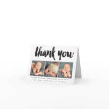 Pojke Girl Tack 3 Photo Anpassningsbar Hälsning