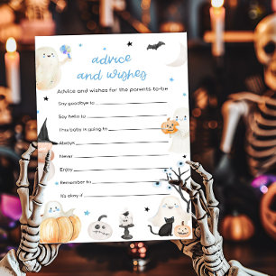 Pojke Halloween Baby Shower Råd och Önskningar Spe