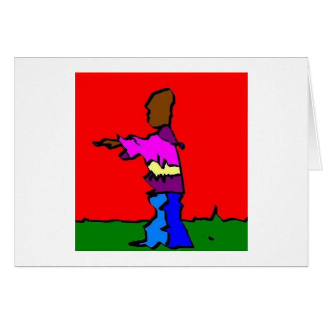 Pojke Hälsningskort (Framsidan Horizontal)