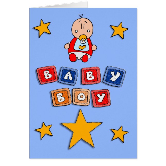 Pojke Hälsningskort (Framsidan)