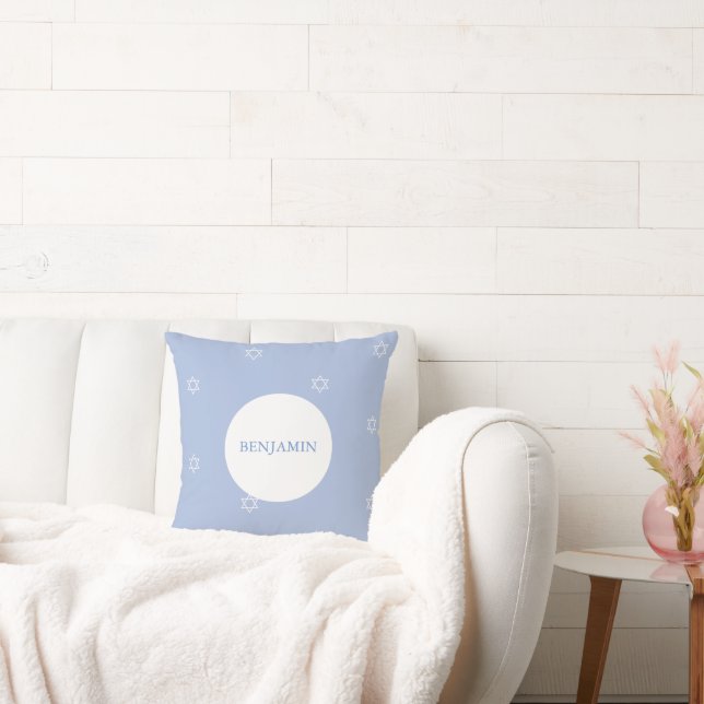 Pojke Hebrew Naming Ceremony Jewish Kudde (Soffa)