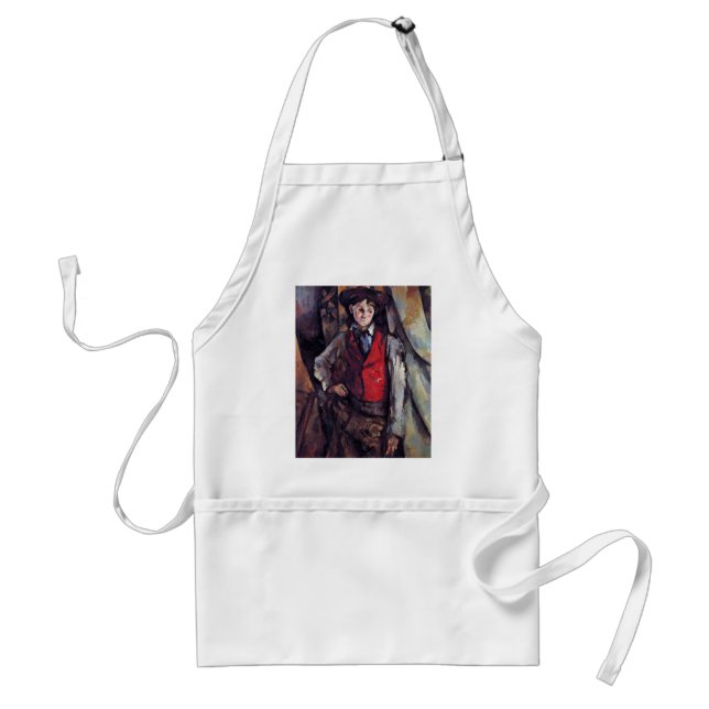Pojke i en röd Waistcoat, vid Paul Cézanne Förkläde (Framsidan)