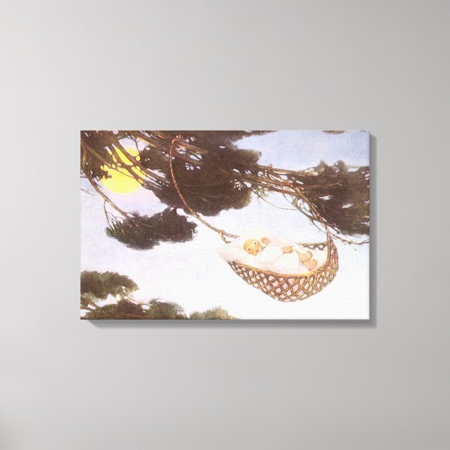 Pojke i Hassoc-träd av Jessie Willcox Smith Canvastryck (Framsida)