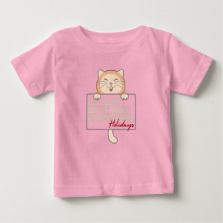 Pojke kattunge helgdag planerar t-shirt