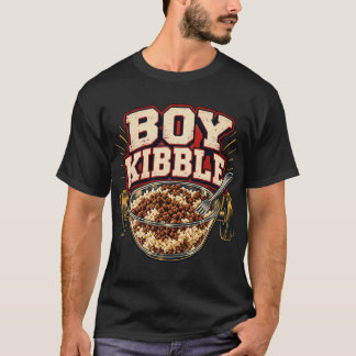Pojke kibble gym måltid förberedelse retro T-shirt