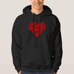 Pojke Kid Flicka Alla hjärtans dag Hund Kostym Mal Hoodie