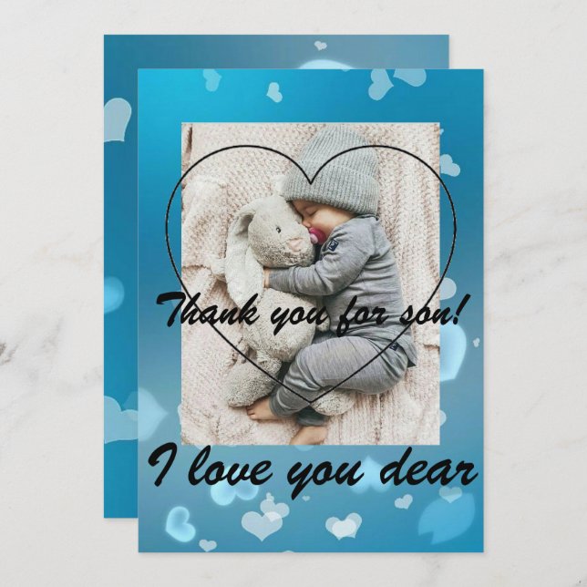 Pojke kort (Fram/baksida)