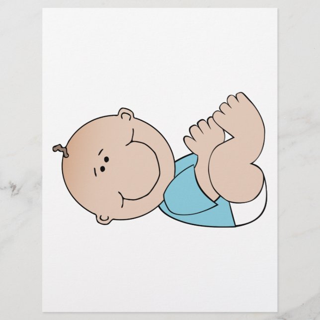 Pojke liggande reklamblad (Framsidan)