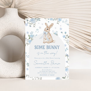 Pojke lite Bunny Baby Shower Inbjudningar