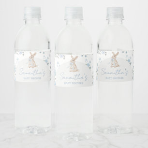 Pojke lite Bunny Baby Shower Vattenflaskor Etikett