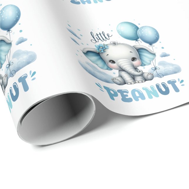 Pojke Liten Jordnöt  Presentpapper (Rullad Hörn)