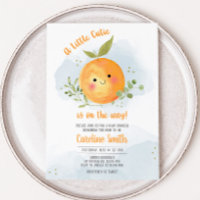 Pojke Liten Sötnos Citrus Apelsin Baby Shower