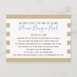 Pojke Little Pumpkin Fall Baby Shower Bok Card Inbjudan Vykort