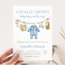 Pojke Lokalt Odlad Baby Shower