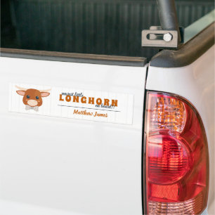 Pojke Longhorn Burnt Orange avisering Bildekal