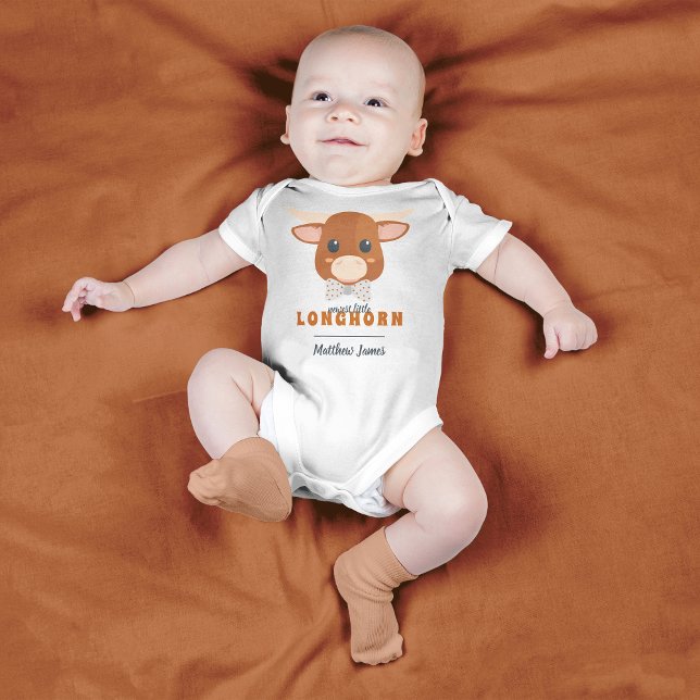 Pojke Longhorn Burnt Orange T Shirt (Skapare uppladdad)