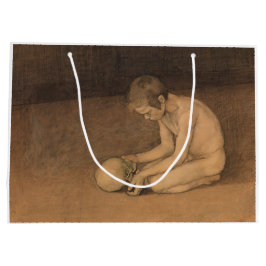 Pojke med dödskalle (av Magnus Enckell)