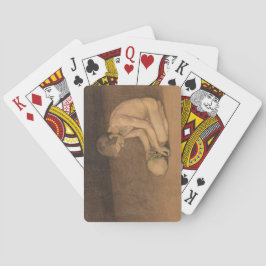 Pojke med dödskalle (av Magnus Enckell) Casinokort
