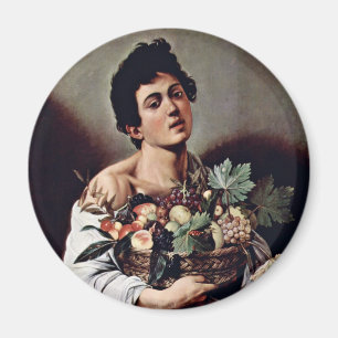Pojke med en basket av frukt av Michelangelo Magnet