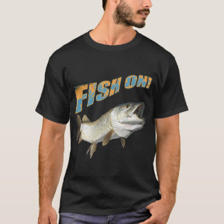 Pojke med fiskespö och fisk efter Mondrian T Shirt