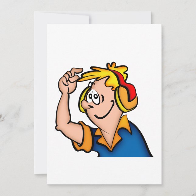 Pojke med hörlur (Framsida)